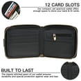 thumbnail image 4 of FALAN MULE Rfid Wallet for Men Genuine Leather Minimalist Wallet Bifold Coin Purse, 4 of 8