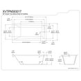 thumbnail image 4 of Aqua Eden XVTPN593017 59-Inch Acrylic Rectangular Drop-In Tub with Reversible Drain Hole, White, 4 of 4