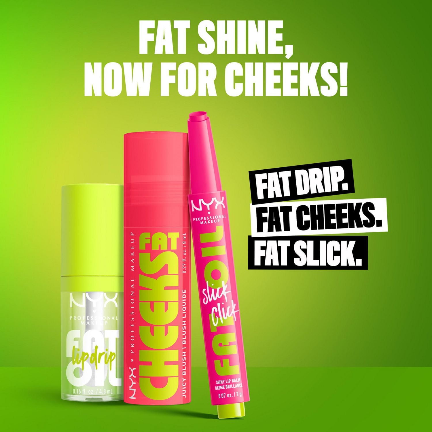 NYX Professional Makeup Fard à joues liquide Fat Cheeks Avec huiles et peptides