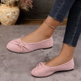 thumbnail image 6 of Flats for Women Trendy Casual Closed Round Toe Bowknot Dress Shoes, 6 of 6