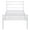 White, variant on VECELO Twin Size Metal Platform Bed Frame with Headboard and Footboard, Strong Steel Slat Support/No Box Spring Needed, Easy Assembly, White
