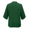 thumbnail image 5 of NJGRAE One Shoulder Tops for Women Summer Blouses for Women 2026 Women Fashion Petal Sleeve Tops Loose V Neck Chiffon Shirt Ribbed Knit Casual Top M, 5 of 5