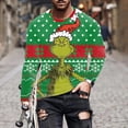 thumbnail image 1 of Automne 2023 Nouveaux Hauts à Manches Longues Imprimés Numériques pour Hommes Impression de Noël Col Rond Ample Pull Manches Longues 3d, 1 of 5