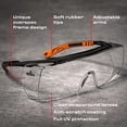 thumbnail image 2 of Gafas de seguridad con lentes envolventes transparentes antiarañazos NoCry, 2 of 25
