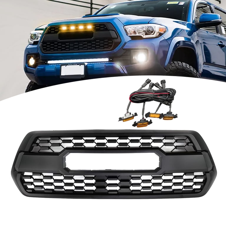 For Tacoma Hood Grill 2016-2023 Bumper Grille With Accessories For Tacoma Hood Grill 2016-2023 Bumper Grille With Accessories