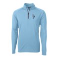 thumbnail image 2 of Men's Cutter & Buck Powder Blue Kansas City Royals Adapt Eco Knit Stretch Recycled Quarter-Zip Pullover Top, 2 of 3