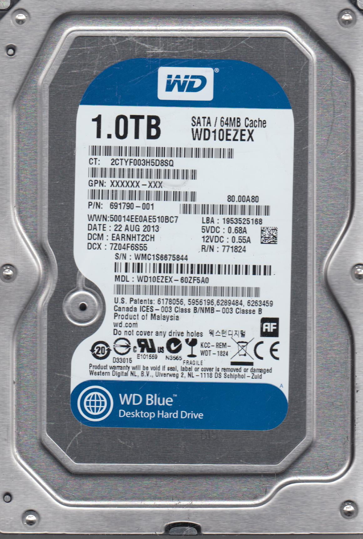 Western Digital Corporation WD2003FZEX 3.5