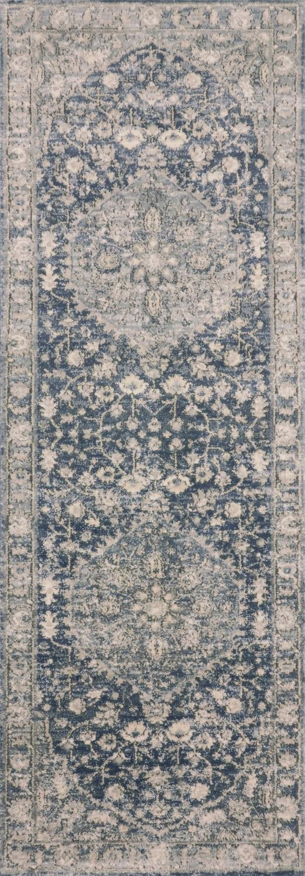 Loloi Teagan Denim / Mist 2'-8" x 13' Runner Rug