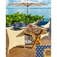 thumbnail image 5 of nqOlkjepod Sunflower 4th of July Outdoor Tablecloth with Umbrella Hole & Zipper, Blue Star Independence Day Rectangle Table Cover 60x120 Inch, Dining Waterproof Table Cloth Protector for Patio/Party, 5 of 7
