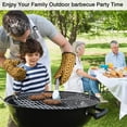 thumbnail image 3 of Yellow Black Dot Sunflower Pattern Kitchen Oven Mitt and Pot Holder Sets 2 Pcs for Baking, Cooking and Grilling, Heat Resistant Up To 392 °F, 3 of 7