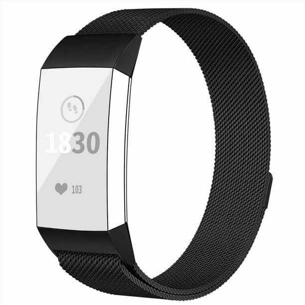 Poy Poy Compatible For Fitbit Charge 4 Charge 3 Bands Replacement Wristbands For Charge 3 Se Fitness Activity Tracker Metal Stainless Steel Bracelet Strap For Women Men Black Small Walmart Com Walmart Com