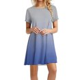 thumbnail image 2 of TJAZFJPA Robe Noire à Manches Longues pour Femmes Robes d'Été Décontractées Robes d'Été à Manches Courtes Robes T-Shirt Décontractées Jupes de Plage Mini Robes Robe de Maternité d'Été avec Manches, 2 of 5
