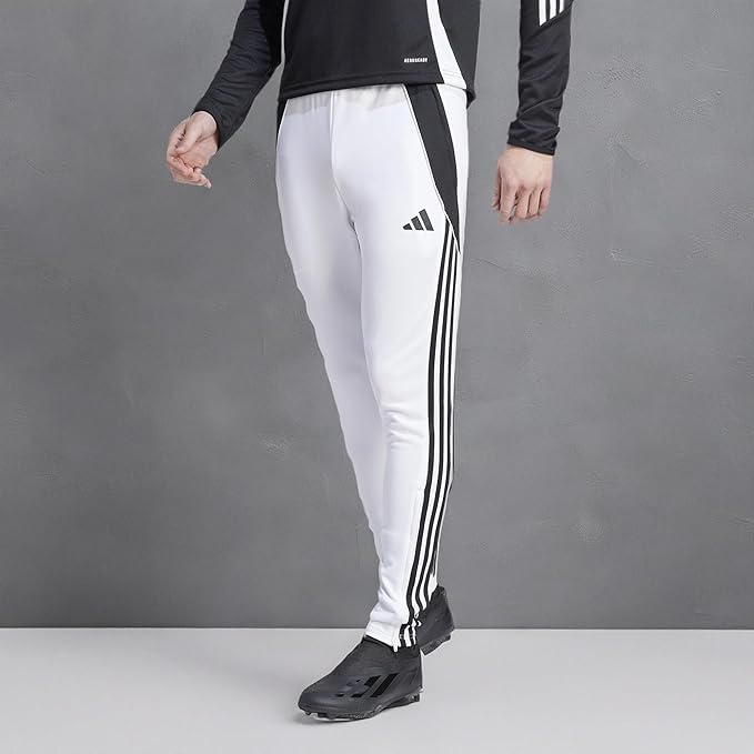 Adidas Men's Tiro 24 Soccer Tracksuit Pants, White/Black