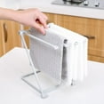 thumbnail image 2 of Folding Cloth Storage Rack Bottle Drying Rack Countertop Dishcloth Cleaning Dryer Drainer Storage Shelf Cup Hanging Holder, 2 of 6