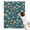 Boxer Dog Pitbull, variant on Boston Terrier Dog and Flower Florals Blanket,Comfortable Soft Flannel Throw Blanket,All Season,Warm Lightweight Blankets for Sofa Bed Couch Living Room Chair,30"x40"(80x100cm)