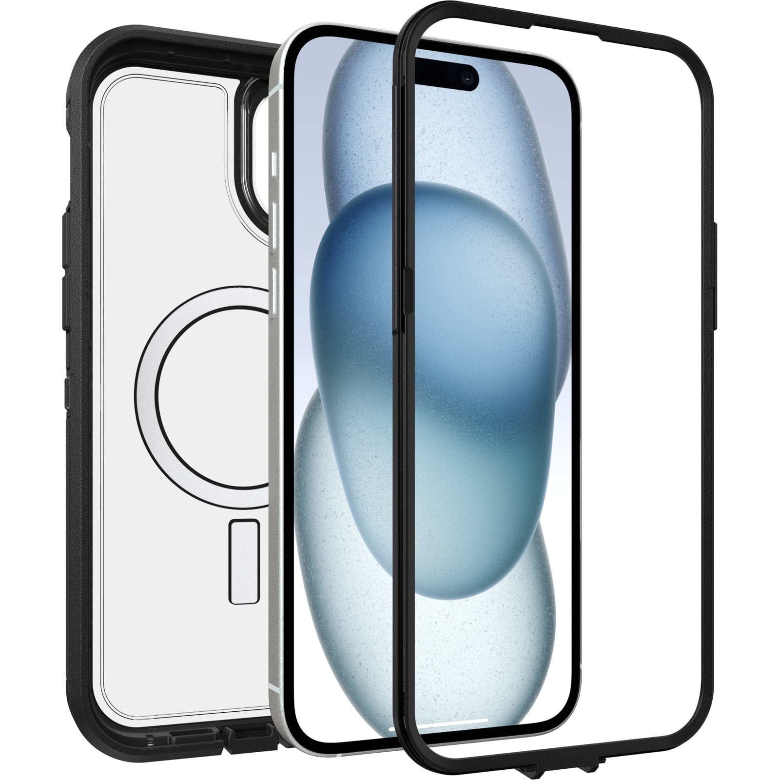 OtterBox Defender Series Pro XT Case for Apple iPhone 15/14 Plus, Dark Side