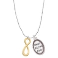 thumbnail image 1 of Delight Jewelry Goldtone Medium Elegant Infinity Sign Best Mom Ever Charm Necklace, 1 of 4