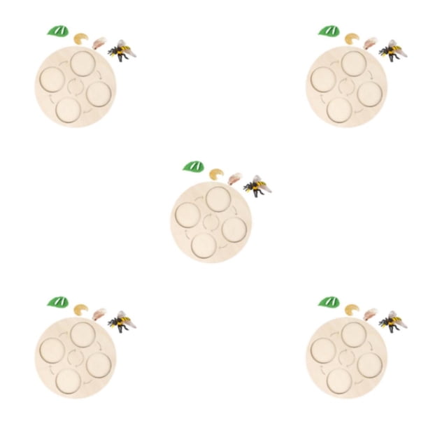 Vogacara Tablero de ciclo de crecimiento de vida Early #Educational para niños en edad preescolar Bee Type2 NO2