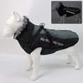 thumbnail image 3 of Winter Pet Dog Jacket with Harness Warm Big Dog Clothes Waterproof Dog Coat for Large Dogs Chihuahua French Bulldog Outfits 6XL (Red,6XL), 3 of 7