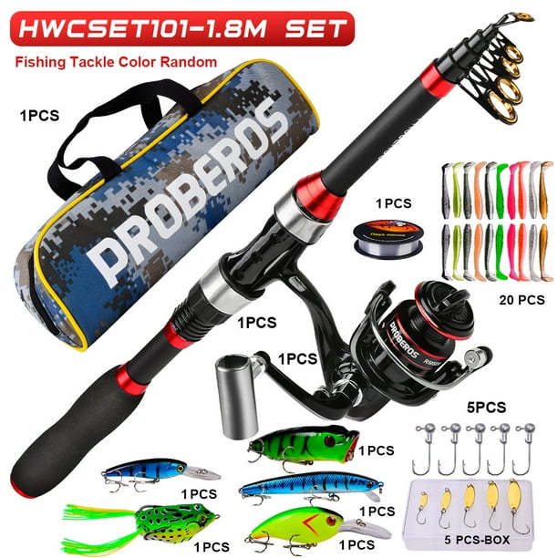Portable Travel Fishing Gear Kit With Carrier Bag Long Casting