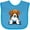 Turquoise, variant on Inktastic Beagle Boys or Girls Baby Bib