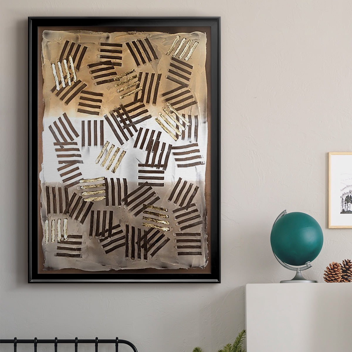 Raffia Palm I Premium Framed Print, in Gold, Black, or Silver - Ready to Hang