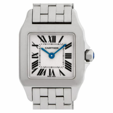 Pre-Owned Cartier Santos Demoiselle W25064Z5 Steel Women Watch (Certified Authentic & Warranty)