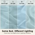 thumbnail image 5 of Lux Decor Twin XL Sheets Set 4 Piece - 16” Deep Pocket Bed Sheets Set, Ultra Soft Microfiber Bedding Sheets & Pillowcases - Blue, 5 of 9