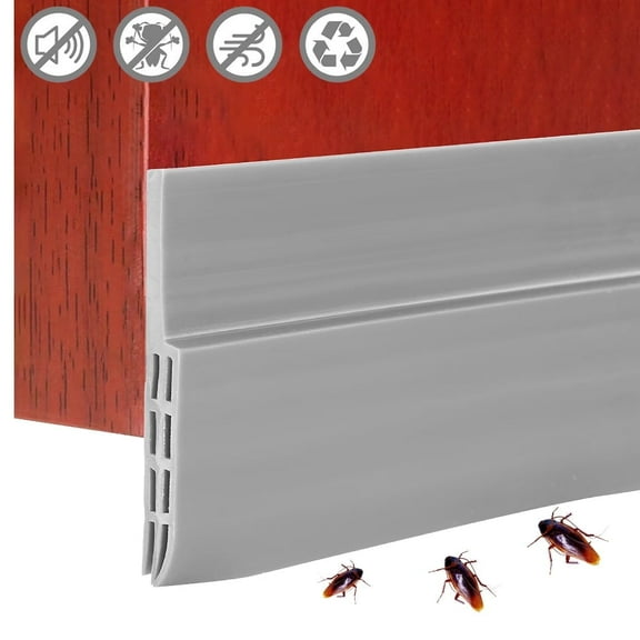 GYDEK Door Weather Stripping Guards Doors Draft Stopper Sweep Seal Strips Self-Adhesive Window Seal Dust and Noise Insulator Blocker Gap