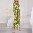thumbnail image 2 of Bingfone Womens Pajama Sets Avocado Print,Long Sleeve Loungewear Pajamas Set-Large, 2 of 8