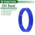 thumbnail image 3 of Anillo de Sello de Aceite Universal Labio UN Sello de Eje Rotativo 53x63x10mm Alta Presión TPU Azul 5 Pcs, 3 of 7