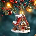 thumbnail image 6 of Taicans Christmas Village House Ornament with Candy Canes - Miniature Snowy House Decor for Holiday Trees,Winter Wonderland Ornament,Festive Christmas Tree Decoration,Handmade Gift Idea, 6 of 6