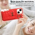 thumbnail image 3 of Nalacover for iPhone 14 Plus Ring Holder Crossbody Wallet Case with Credit Card Slots, Lanyard Shoulder Strap Premium PU Leather Wrist Hand Strap Cover with Kickstand,Red, 3 of 10