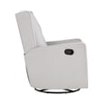 thumbnail image 2 of Suite Bebe Bryton Swivel Glider Recliner - Tufted - Woven Gray Fabric, 2 of 10