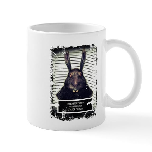CafePress - Evil Easter Bunny Rabbit SOLO Mugs - 11 oz Ceramic Mug - Novelty Coffee Tea Cup