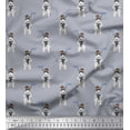 thumbnail image 1 of Soimoi Cotton Voile Fabric Muffler,Wollen Cap & English Cocker Spaniel Dog Decor Fabric Printed Yard 56 Inch Wide, 1 of 1