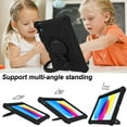 thumbnail image 7 of Kids Case for iPad 10th Gen 10.9" (2022),Shockproof EVA Kickstand Bracket Shoulder Strap Cartoon Kids Friendly Protective Case for iPad 10th Generation 10.9 inch, Black, 7 of 7