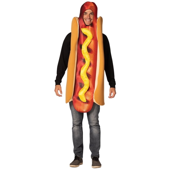 Rasta Imposta Ultimate Grilled Hot Dog Halloween Costume, Multicolor, Adult One Size, R1295-OS