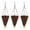 3pcs, variant on Cone Hanging Flower Basket Artificial Rattan Woven Planter Rustic Conical Plant Basket with Metal Chains for Indoor Outdoor Garden Balcony Decor