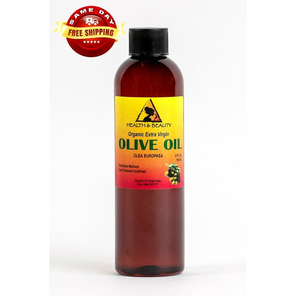 OLIVE OIL EXTRA VIRGIN ORGANIC UNREFINED RAW COLD PRESSED PREMIUM PURE 4 OZ