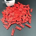 thumbnail image 1 of Flmtop 100Pcs Mini Multicolor Wooden Clothes Photo Paper Peg Clothespin Craft Clips, 1 of 10