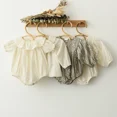 thumbnail image 2 of Pelele de princesa para niña, ropa de verano y primavera para niña recién nacida, trajes infantiles florales de encaje de algodón, 2 of 5