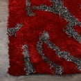 thumbnail image 2 of Rugsotic Carpets Hand Tufted Shag Polyester Eco-Friendly Area Rugs - 6'x9', Rectangle, Red Beige, Plain Solid Design, High Pile Handmade Anti Skid Rugs for Living Room, Bed Room K00078, 2 of 5