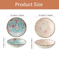 thumbnail image 2 of 7.5inch Serving Bowl Set 2Pack Ceramic Salad Bowls Pasta Bowls Irregular Porcelain Japanese Hand-Painted Plate Dish Tray Noodles Dessert Oven Dishwasher Safe, 2 of 7