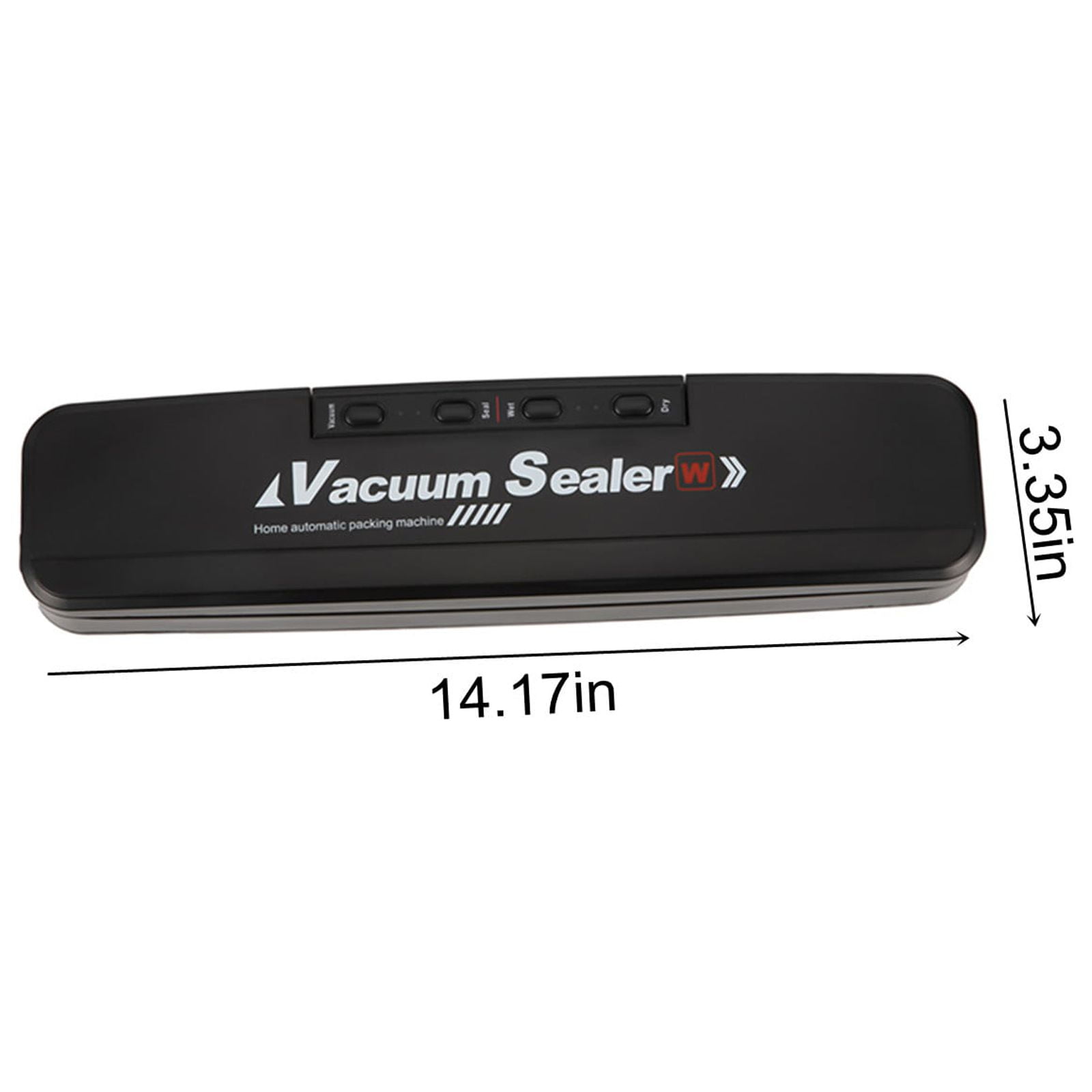 Tuphregyow Vacuum Sealer Automatic Vacuum Sealer Machine for Food Preservation, Sous Vide, and Storage Sealing and Packing System Black