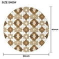 thumbnail image 6 of Beige and Brown Modern Art Geometric Round Tablecloth 60" X 60",Wrinkle Wipeable Table Cloth for Kitchen Dining Room Picnic Patio Party, 6 of 6