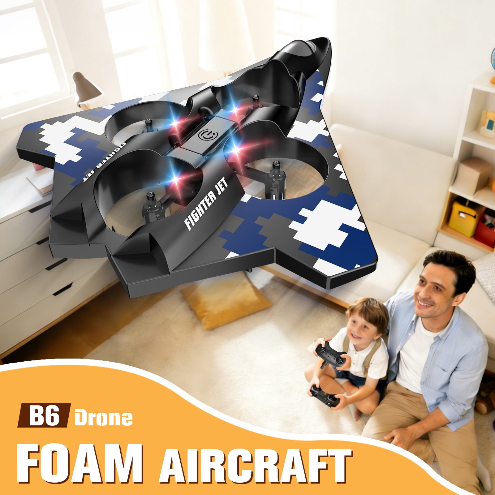 Radio Control Airplanes,Foam RC Airplane Jet , Remote Control Airplanes ,With 2 Batteries, RC Planes for Kids Adults 8-16, 360° Flip Fighter Jet Toys, Stunt Roll, Airplane drone for kids Toy Gifts