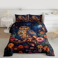 thumbnail image 2 of Feelyou Rustic Owl Flower Twin Comforter Sets, Mystic Hippie Galaxy Bedding Set, 2 Pieces, 2 of 8