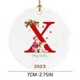 thumbnail image 3 of Decoraciones de Halloween, adornos de Halloween, colgante de decoración para árbol de Navidad, decoración navideña personalizada de 26 letras, decoración para árbol de Navidad, regalo de Navidad, ador, 3 of 3