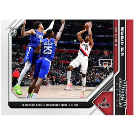 NBA 2023-24 Instant Basketball Scoot Henderson #7 (Rookie, Scoots to Strong Finish in Debut)